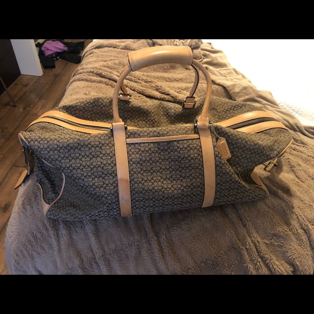 Coach signature overnight duffel bag